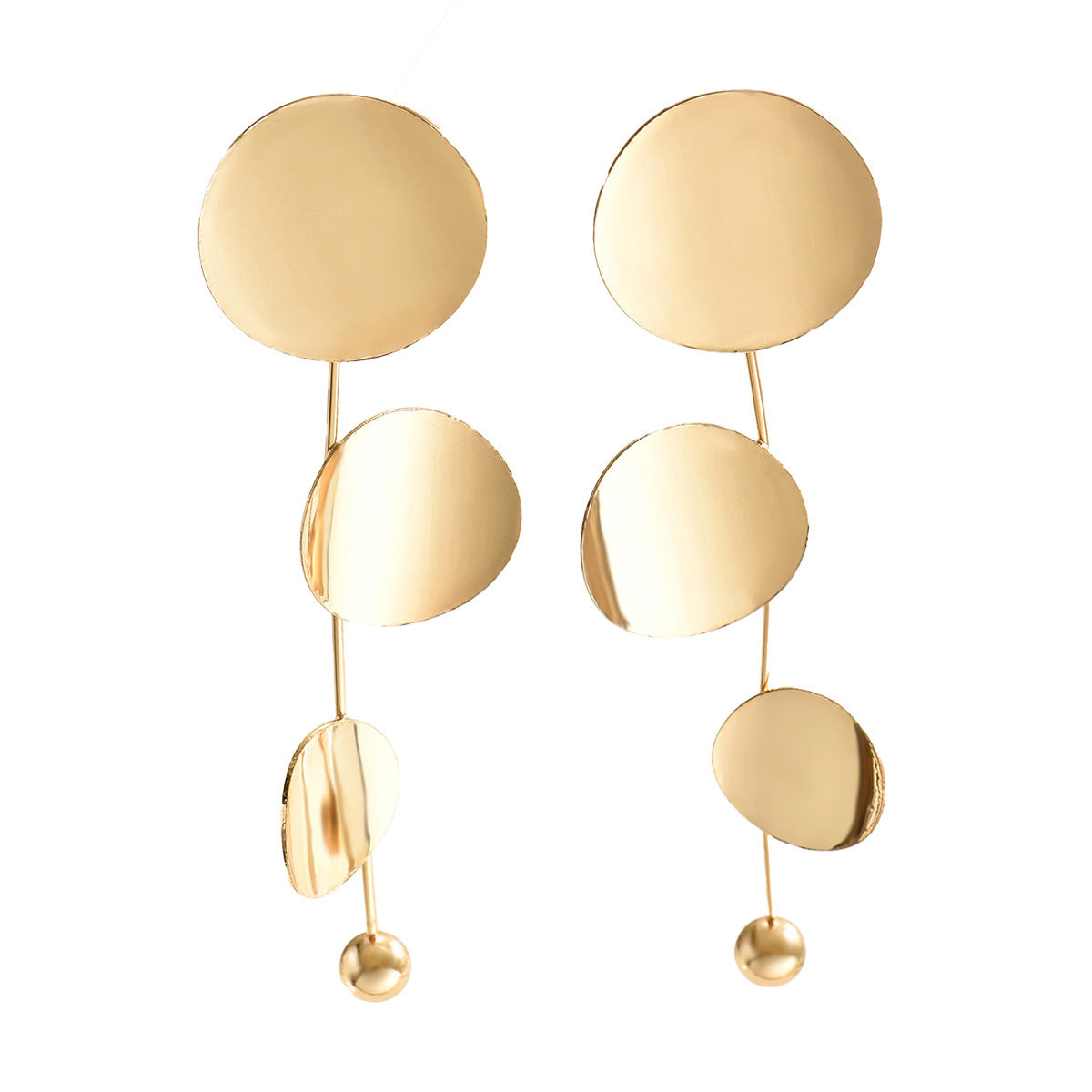 Women's Geometric Earrings Round Niche