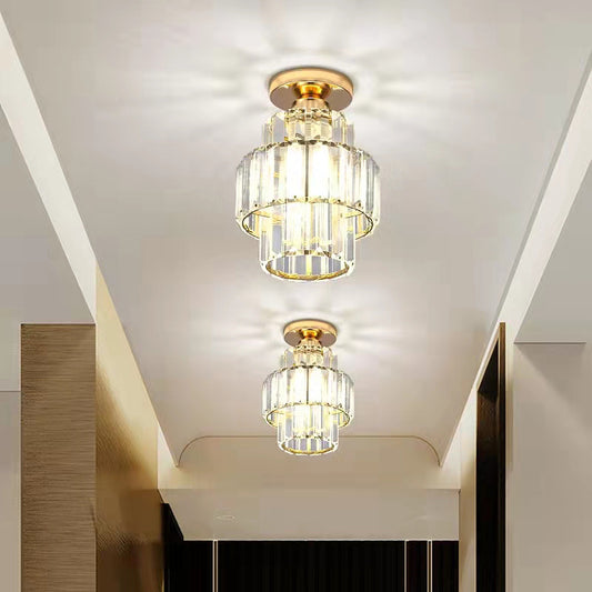 Minimalist Crystal Corridor Ceiling Bedroom Chandelier