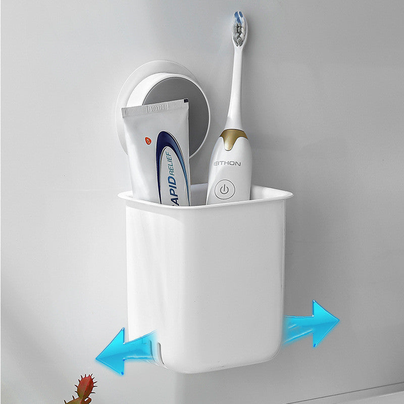 Wall Mounted Non Marking Hole Free Toothbrush Holder For Household Use