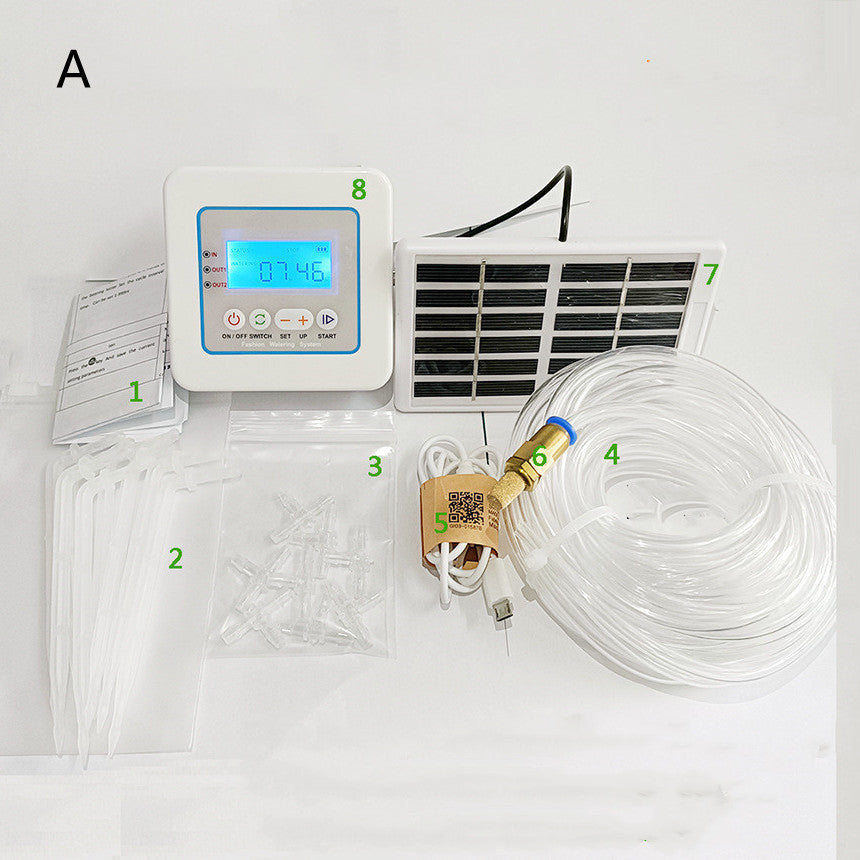 Solar Multifunctional Automatic Watering Device USB Charging For Gardening