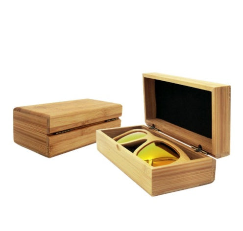 Wooden glasses case