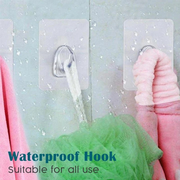 Transparent plastic hook