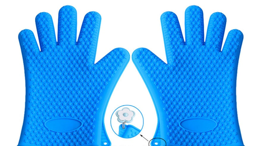 Non-slip silicone gloves microwave oven gloves tools microwave oven insulation gloves