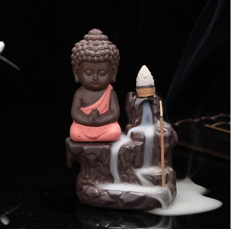 Ceramic Buddha Inverted Incense Burner Ornaments