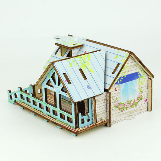 Three-dimensional wooden assembly