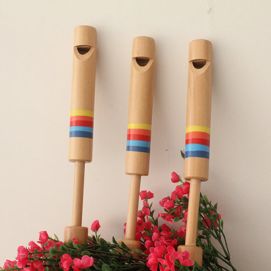 Creative Wooden Pulling Wooden Flute Toy For Children