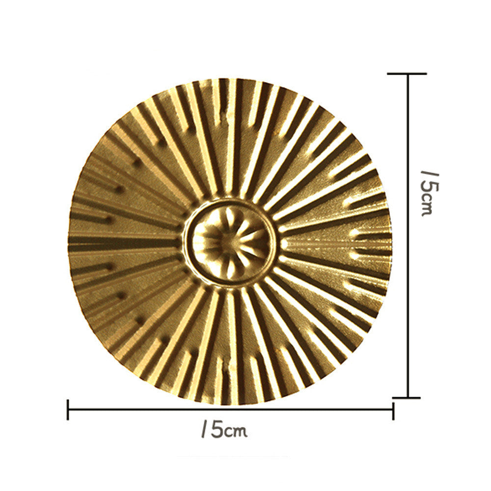 Golden Disc Wrought Iron Wall Hanging Room