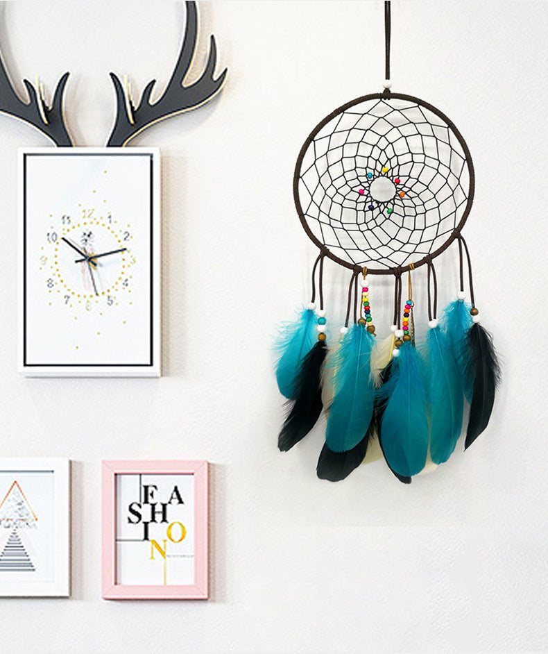 Dark And Retro Home Dream Catcher Pendant