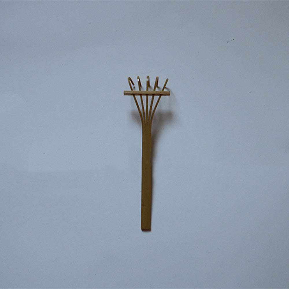 Pure Handmade Small 5 Teeth Hand Creative Sand Table Bamboo Rake Small Crafts