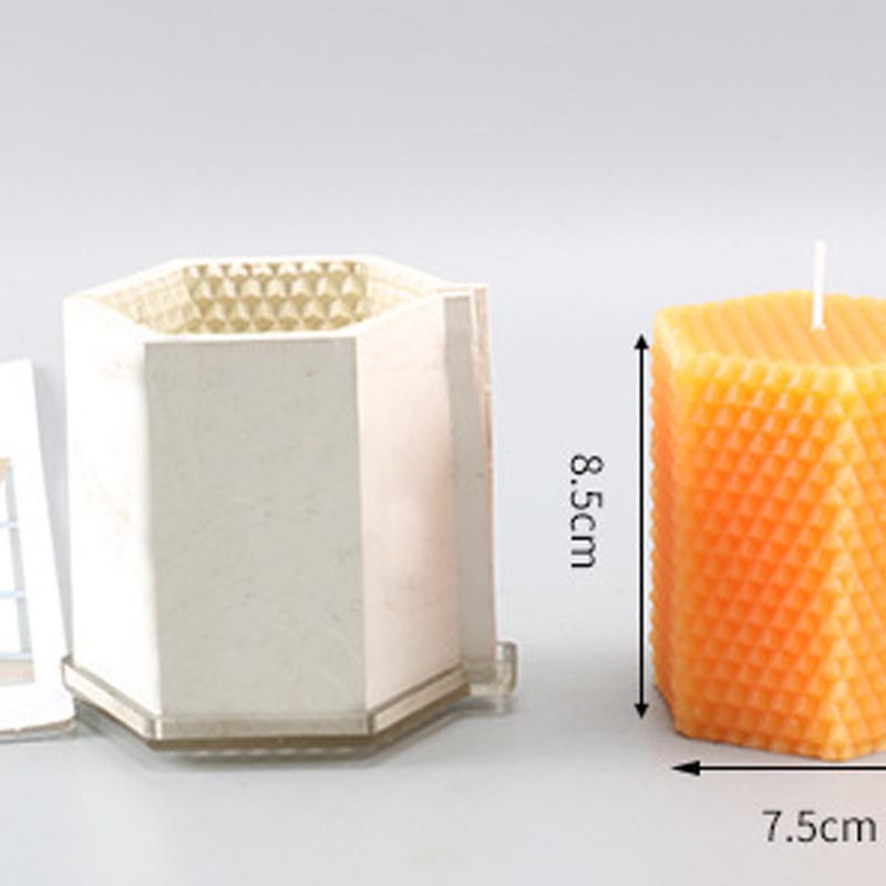 Multi-model hexagonal cylindrical candle mold DIY handmade honeycomb rubber model