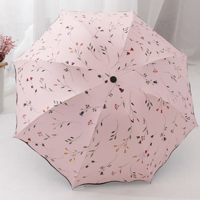 Dual-purpose folding vinyl umbrella