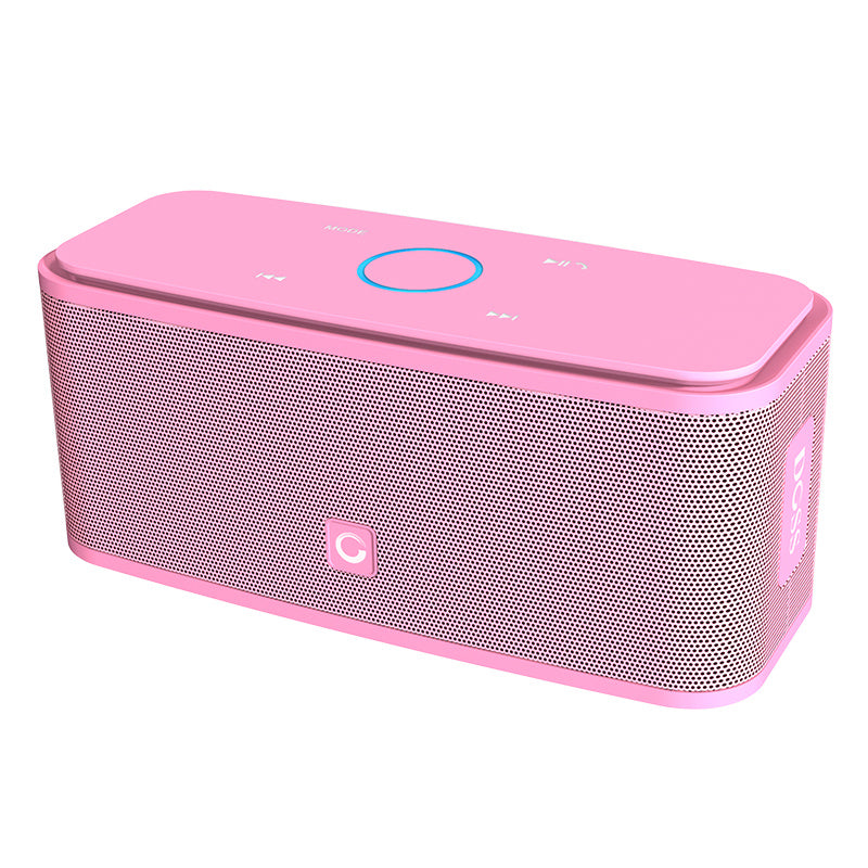 DOSS SoundBox Touch Control Bluetooth Speaker 2*6W Portable Wireless Speakers Stereo Sound Box with Bass and Built-in Mic