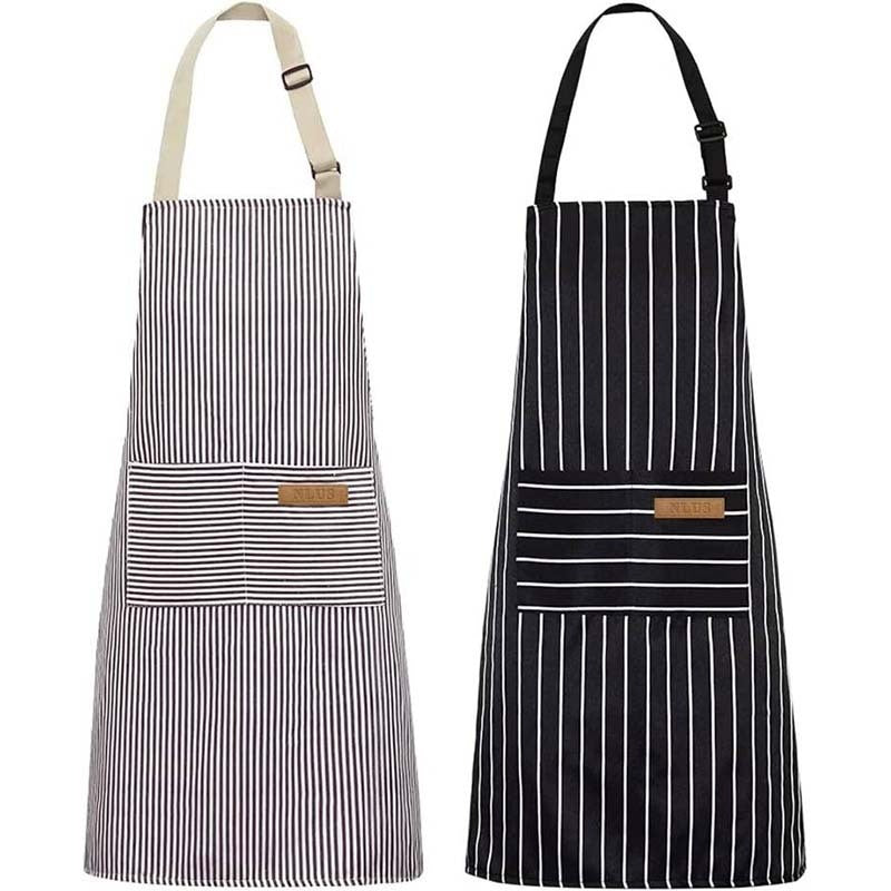 Halter Striped Polyester Restaurant Gardening Apron