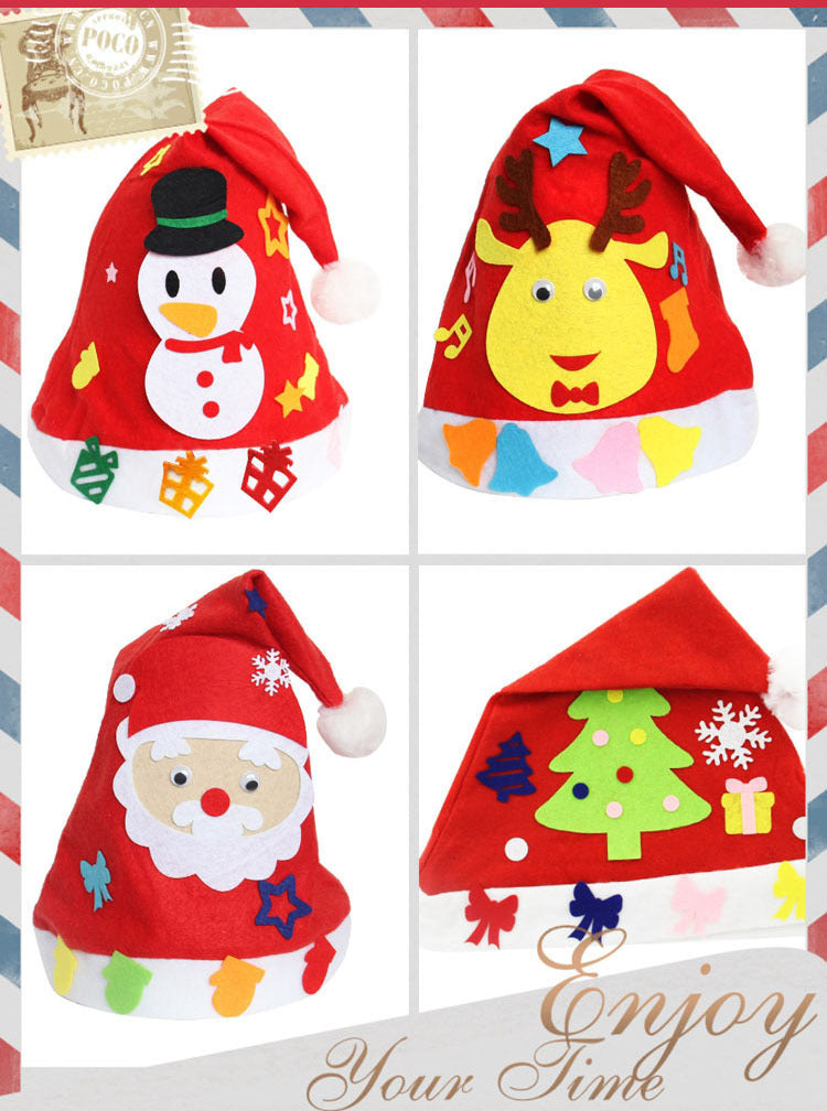 DIY Christmas Hat Christmas Children's Nursery School Christmas Necessities and Children's Christmas Hat