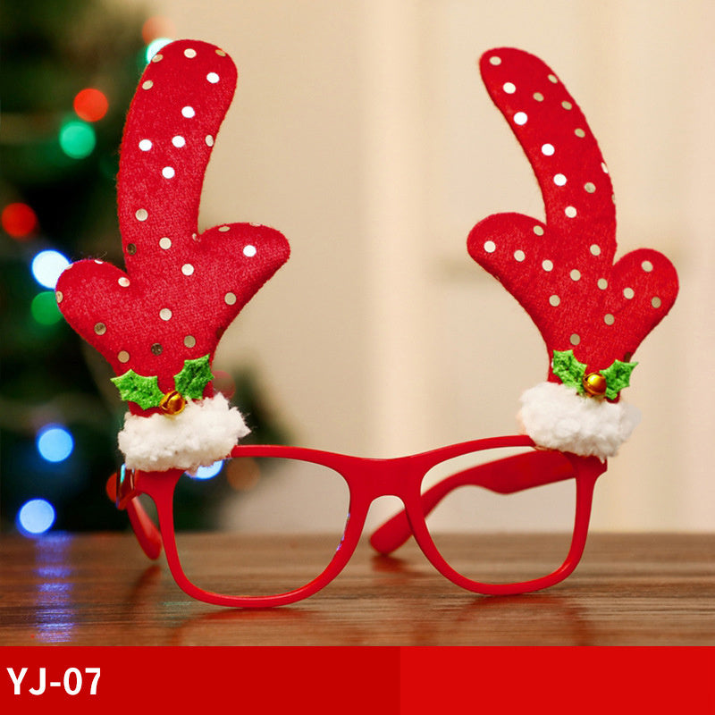 Christmas Glasses Frame Santa Claus Snowman Elk Children's Dress Up Props Christmas Decorations For Home Xmas Decor Navidad