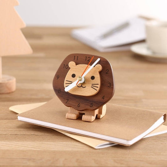 Cute Prairie Little Lion Clock Desktop Clock Bedside Clock