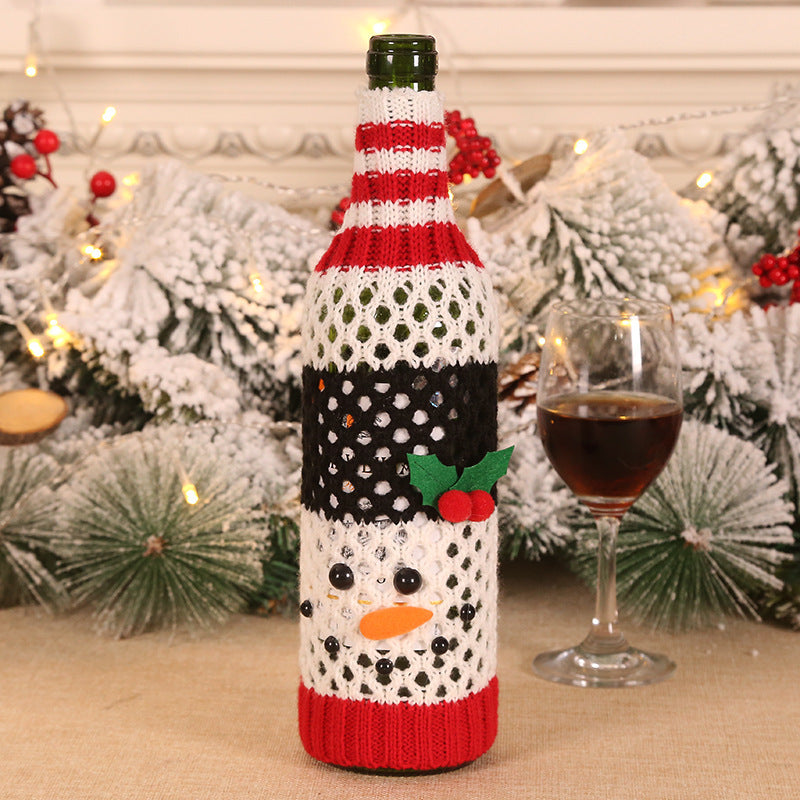 Christmas Decoration Snowman Wine Bottle Holder