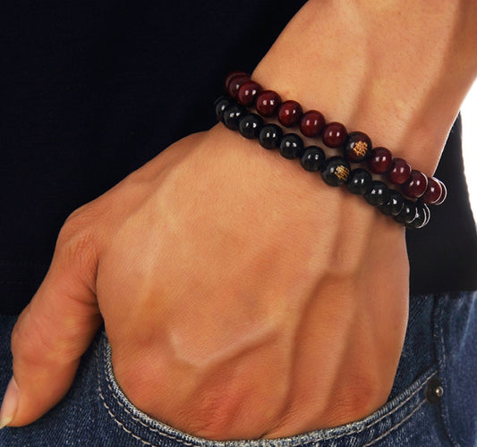 wooden beads bracelet