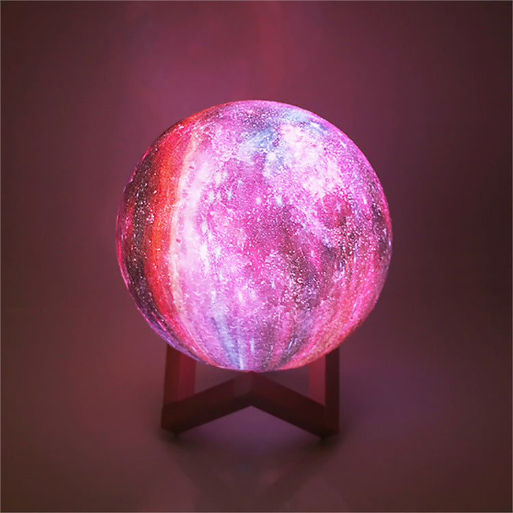 Creative 3D Printed Painted Star Moon Light