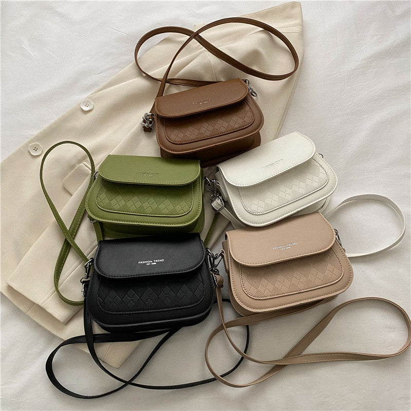 Crossbody Women's Bag Simple Solid Color Single-shoulder Bag Casual Simple Underarm Small Square Bag