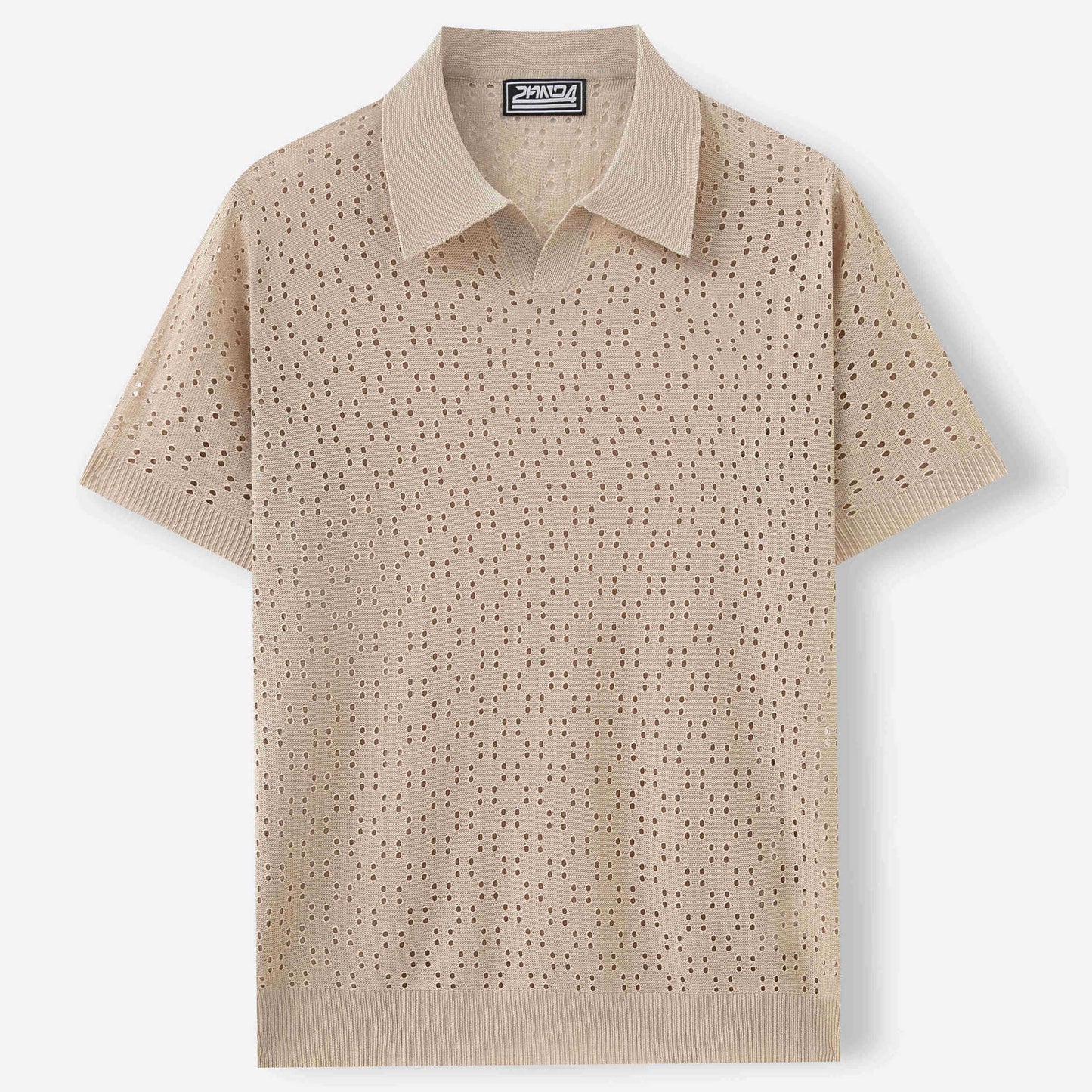 Fashion Dovetail Collar Tencel Men's Casual Sweater