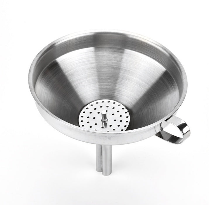 Stainless steel funnel Removable filter large, medium and small size stainless steel kitchen supplies