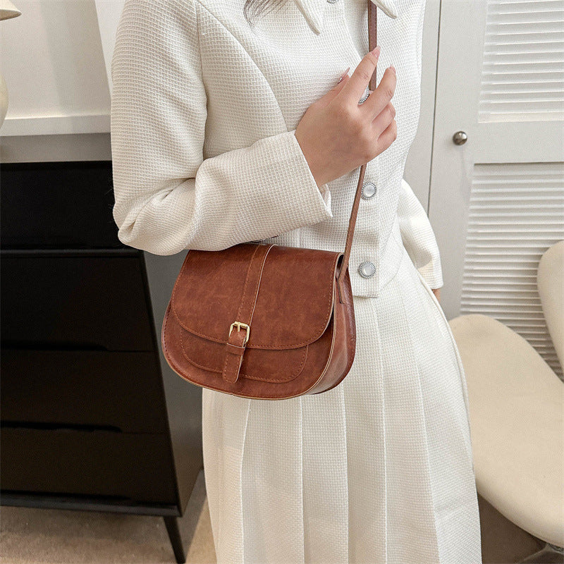 Women's Casual Fashion One Shoulder Saddle Bag