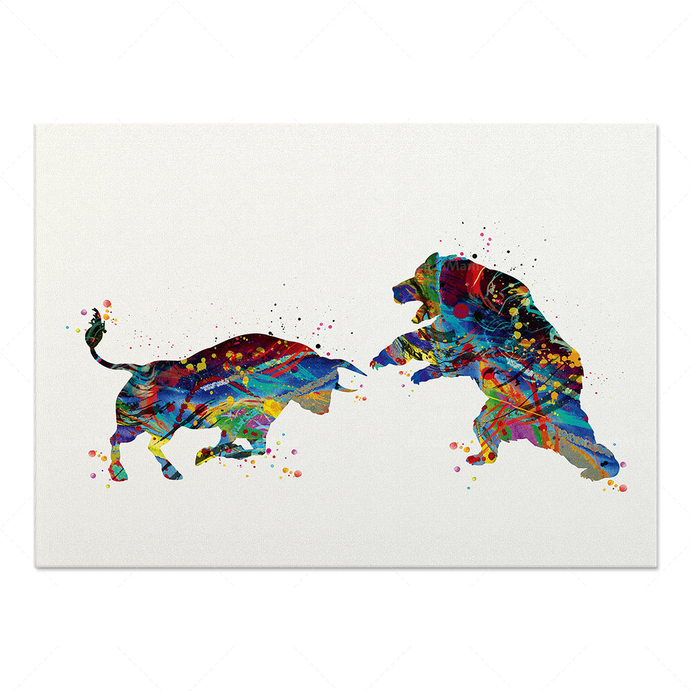 Bull Art Poster Canvas Painting