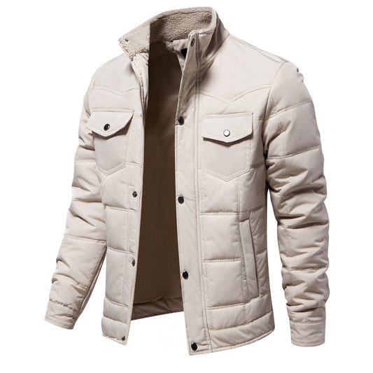 Autumn And Winter New Stand Collar Coat Men's Casual Fashionable Jacket