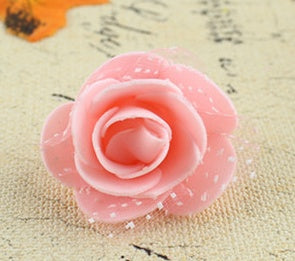 50 Packs Of Simulated PE Rose Foam Flower Handmade Candy Box Foam Rose