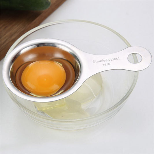 Stainless steel egg separator