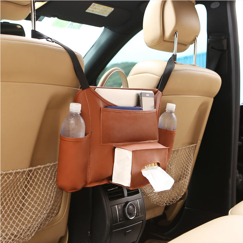 Car seat back storage bag