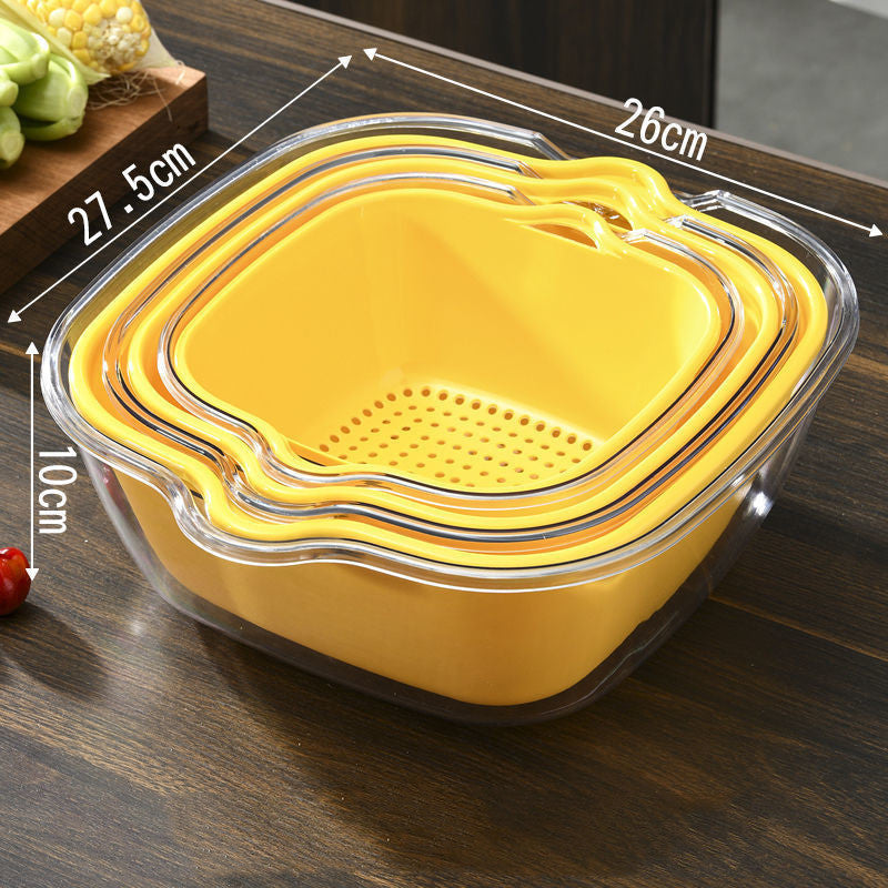 Stylish Multifunctional Double Drainer Basket For Household Use