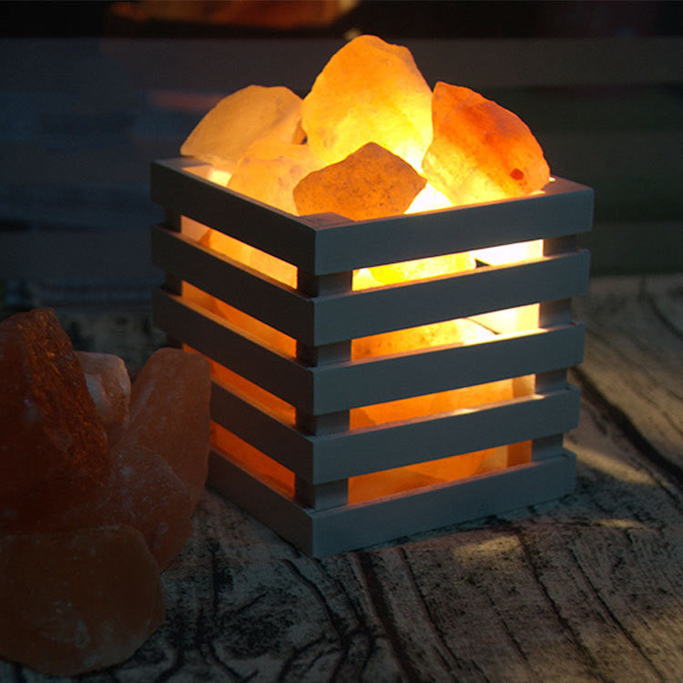 Himalayan crystal salt lamp night light