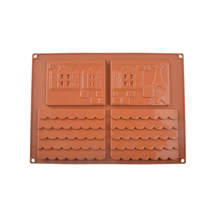 Christmas House Chocolate Silicone Mould