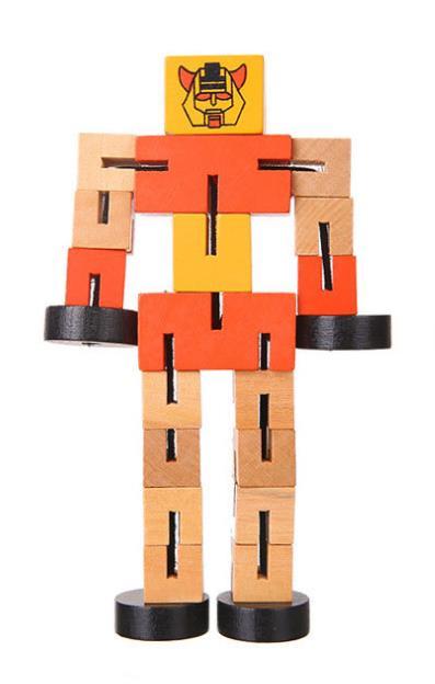 wooden robot toys