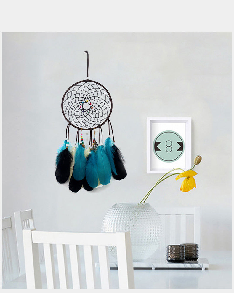 Dark And Retro Home Dream Catcher Pendant