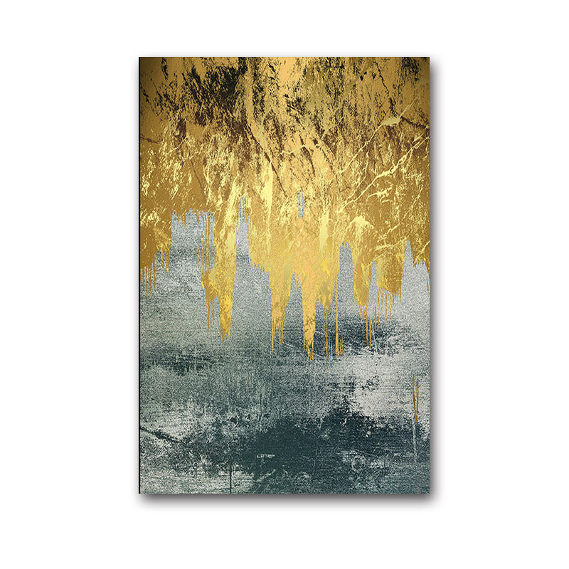 Golden abstract square decorative painting