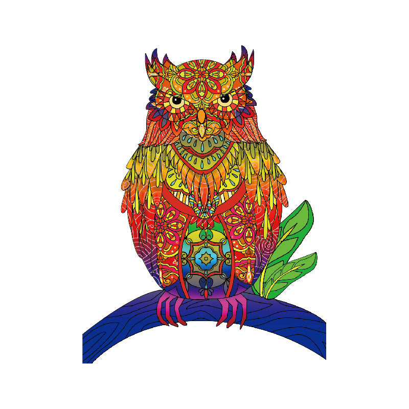 Creative Multicolor Owl Animal Alien 3D Wooden Puzzle