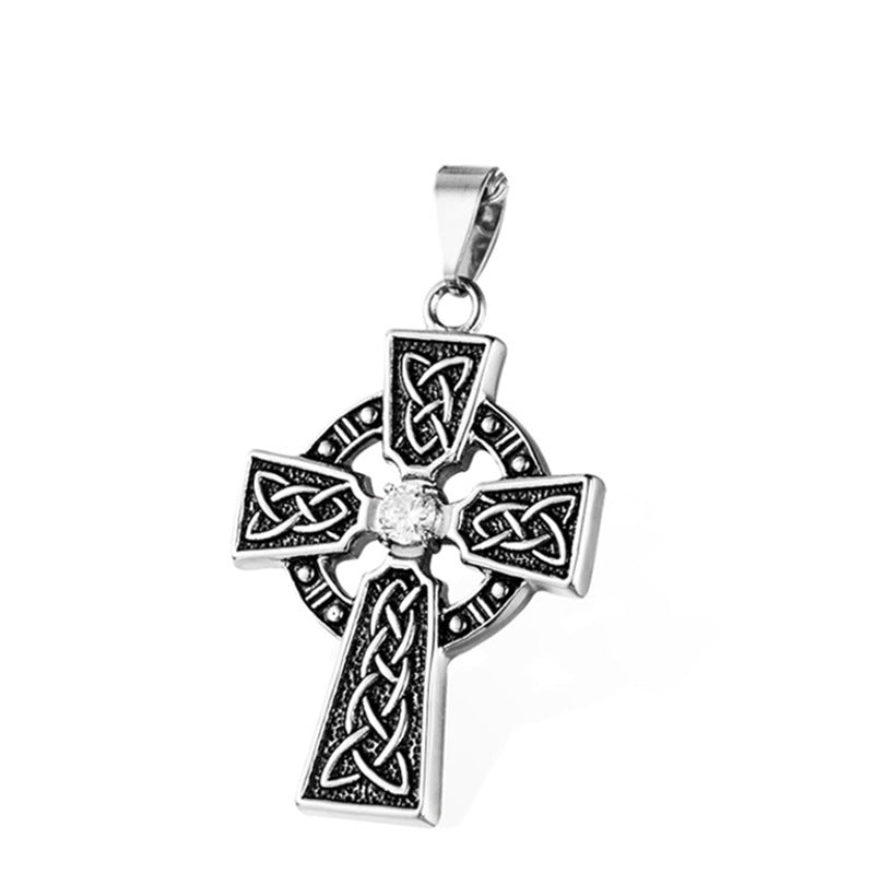 Fashion Personality Pattern Men's Cross Necklace