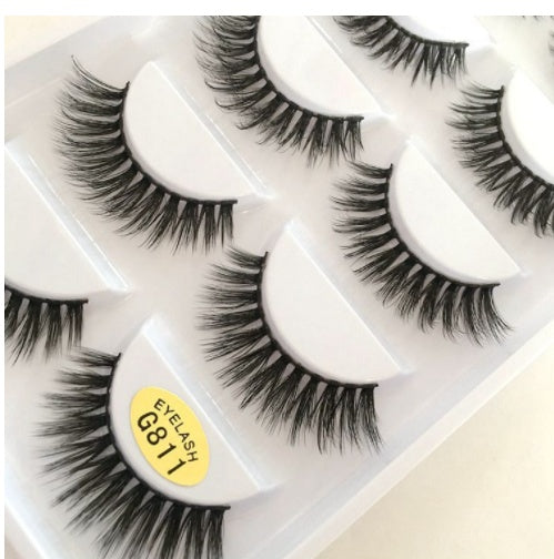 Five Pairs Of 3D False Eyelashes G800 Thick  Mink False Eyelashes