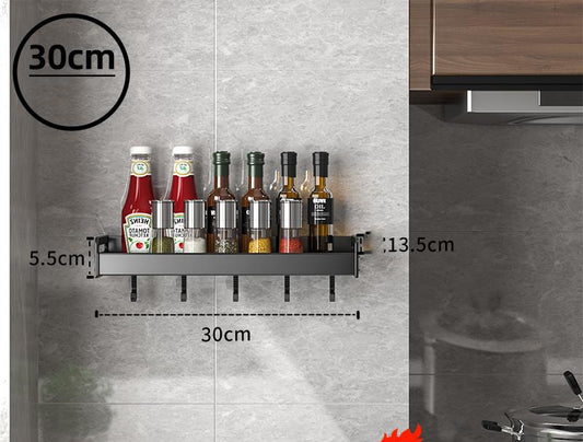 Home Kitchen Shelf Wall-mounted Punch-free