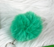 20 Colors Fluffy Fur Pom Pom Keychain Soft Faux Fur-like Ball Car Keyring Key Holder Women Bag Pendant Jewelry