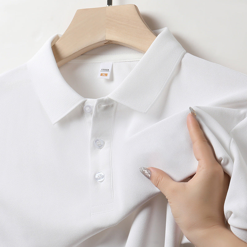 Men's Lapel Short Sleeve Business Half Sleeve