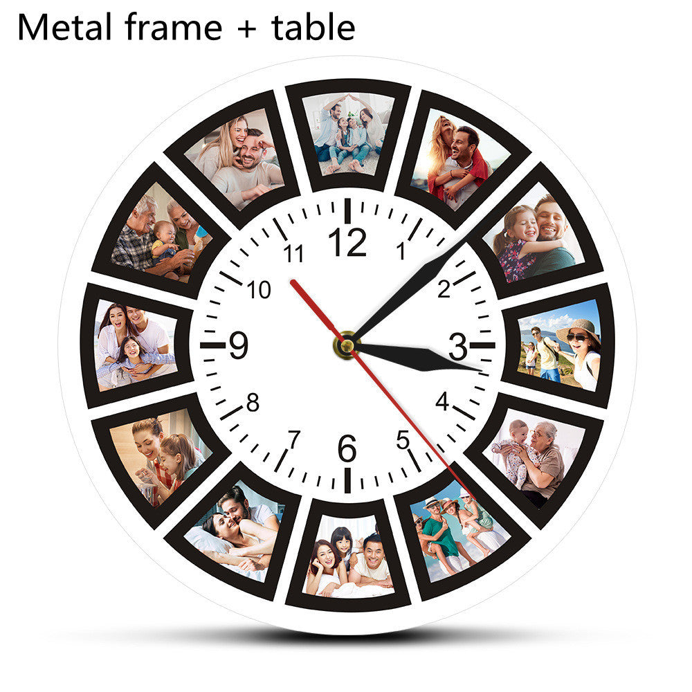 Fashion Simple Personalized Color Photo Clock