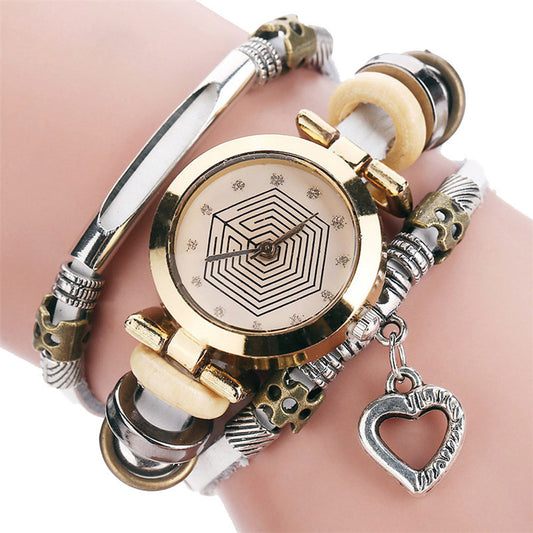 European And American Explosive Retro Bracelet Ladies Quartz Watch