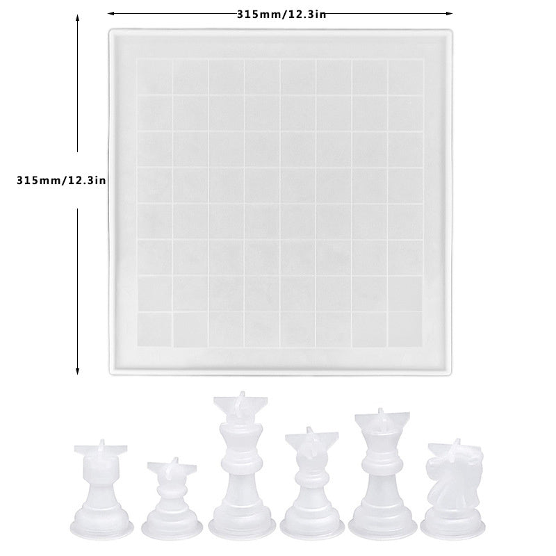 Diy Glue Mold Three-dimensional Chess Silicone Mold