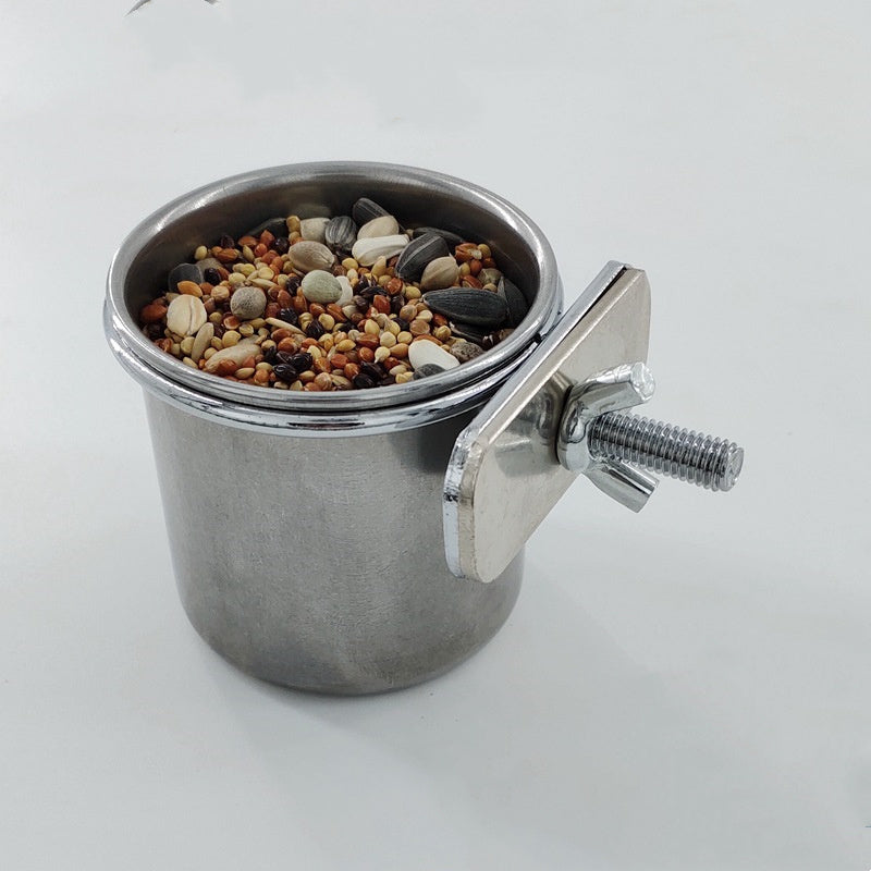 Stainless Steel Food Bowl Anti-bite Trough Water Basin