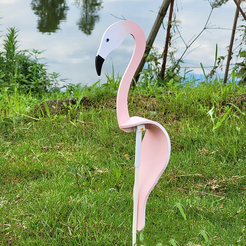 Swirl Flamingo Rotating Bird Beach Backyard Gardening Decoration Creative Party