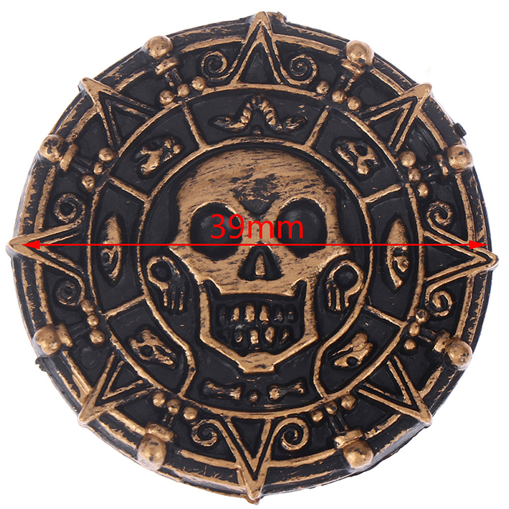 Accessories Simulation Coin Skull Plastic Toy